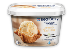 REAL DAIRY French Vanilla Ice Cream, 1.5 Litre.