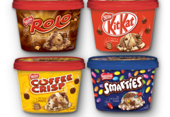 Logo de desserts glacés de confiserie